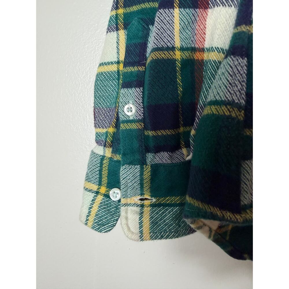 FRANK & EILEEN Shirt XL Eileen Relaxed Button Up Green Red Tartan Plaid Flannel - Picture 7 of 13